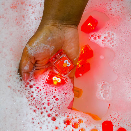 Kostki Sensoryczne Świecące w Wodzie - Elmo