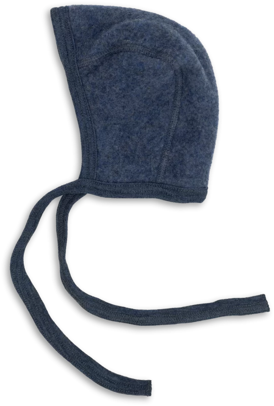 Bonetka z wełny merino blue melange