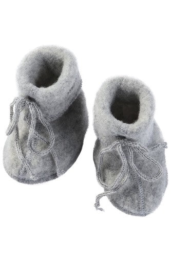 Buciki z wełny merino grey melange