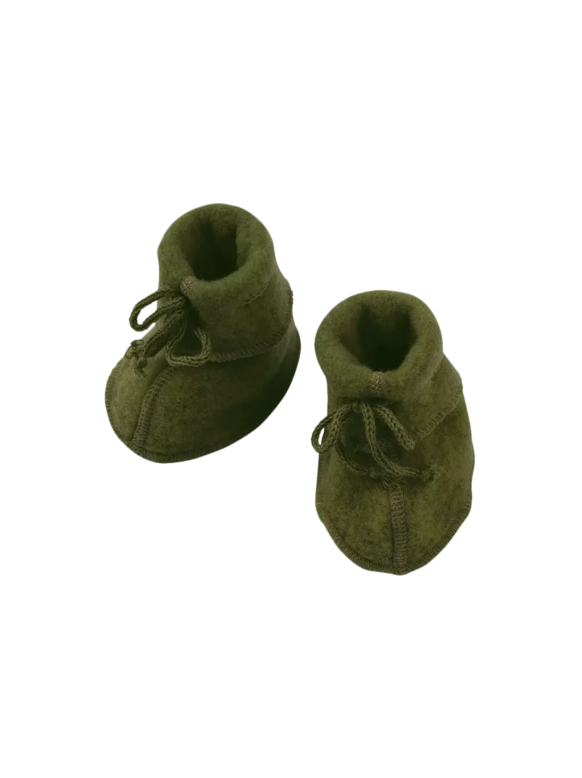 Buciki z wełny merino reed melange