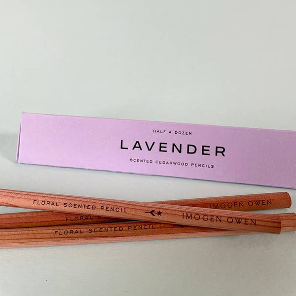Zestaw pachnących ołówków z drewna cedrowego Lavender