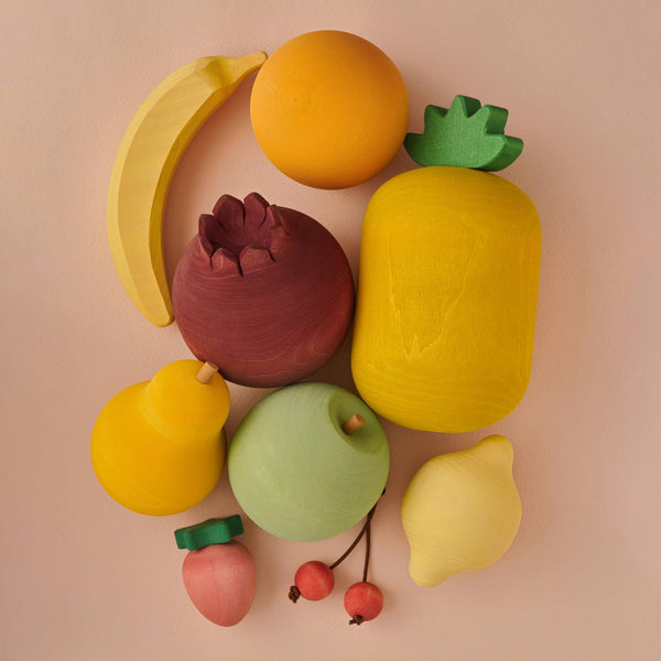 Klocki z drewna Owoce