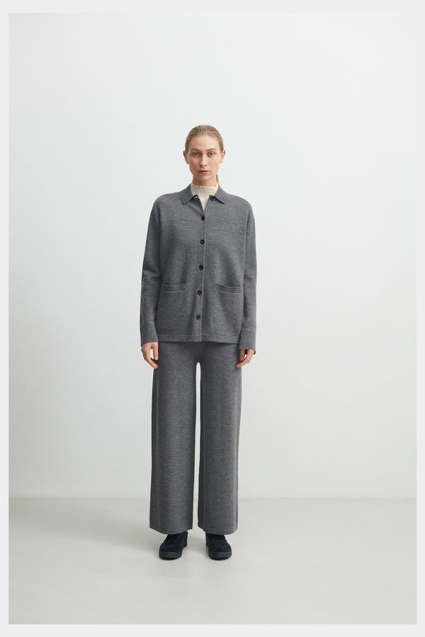 Spodnie Felted Pants grey melange FUB