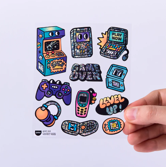 Naklejki winylowe BIG 12 szt. Game boy
