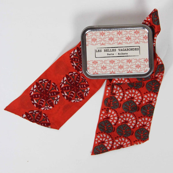 Jedwabna wstęga BS Liseron orange Les Belles Vagabondes