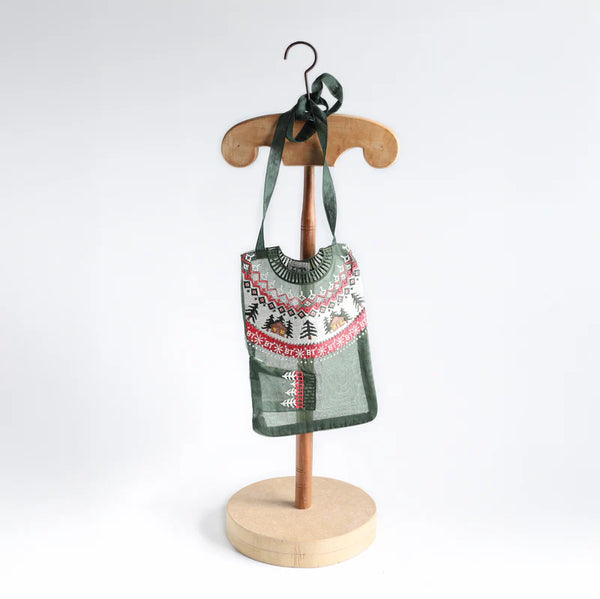 Torba Green Pouch Sweater