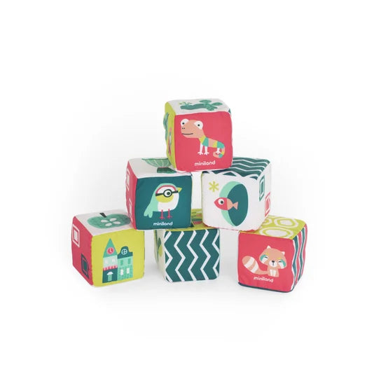 Zestaw Miękkich Kostek Grzechotek