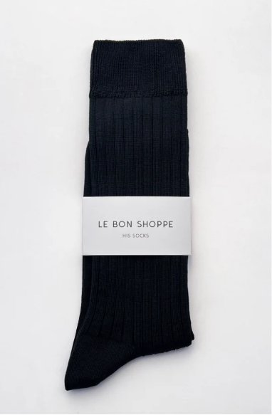 His Socks MC Cotton True Black