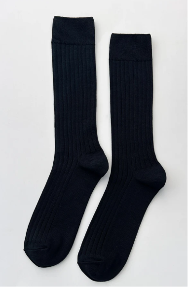 His Socks MC Cotton True Black