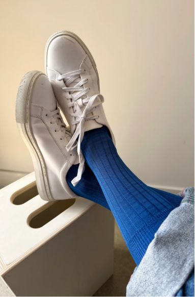 His Socks MC Cotton Cobalt
