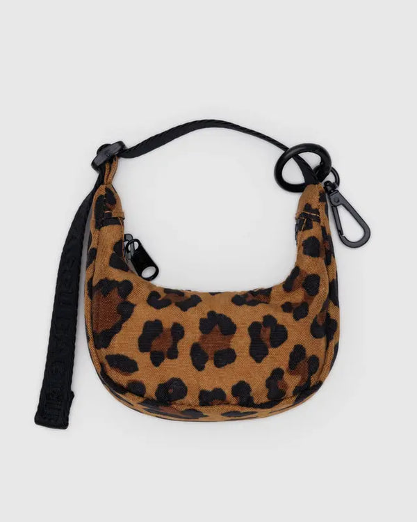 Brelok Crescent Bag Charm leopard Baggu