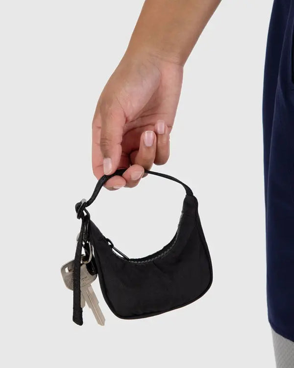 Brelok Crescent Bag Charm black Baggu