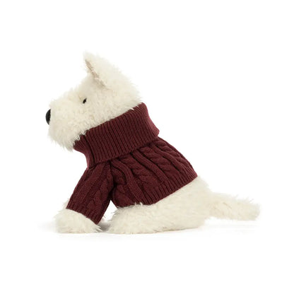 Terrier kremowy w swetrze 25 cm - Jellycat