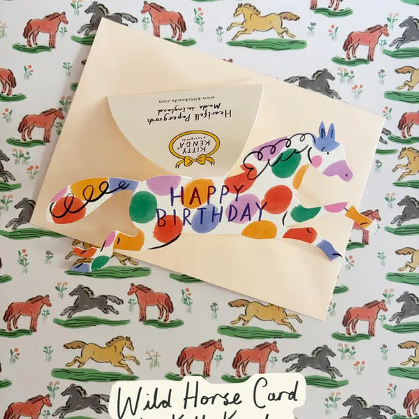 Kartka Wild Horse Shaped Spotty
