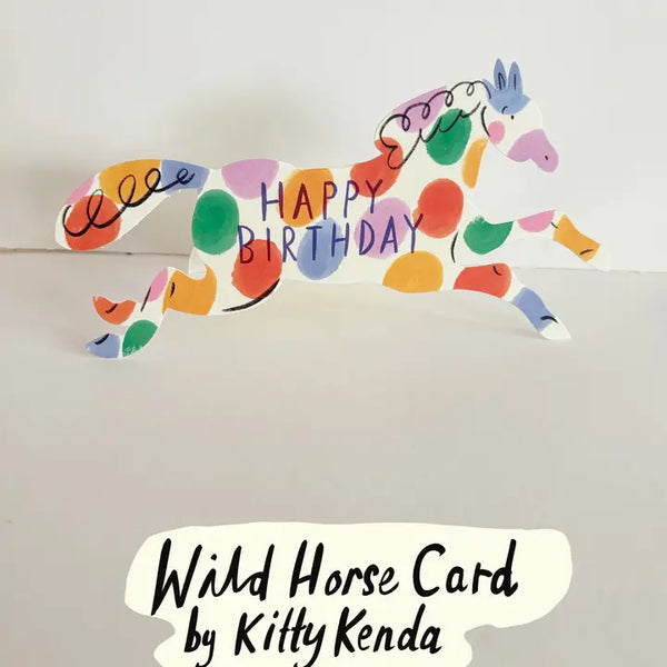 Kartka Wild Horse Shaped Spotty