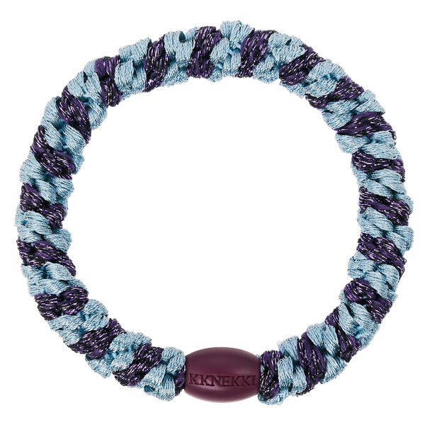 Gumka do włosów SEABLUE DARK PURPLE GLITTER STRIPE
