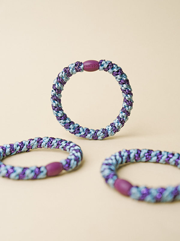 Gumka do włosów SEABLUE DARK PURPLE GLITTER STRIPE