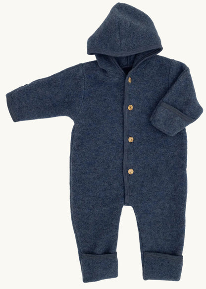 Kombinezon z wełny merino blue melange