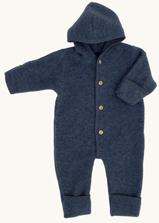 Kombinezon z wełny merino blue melange