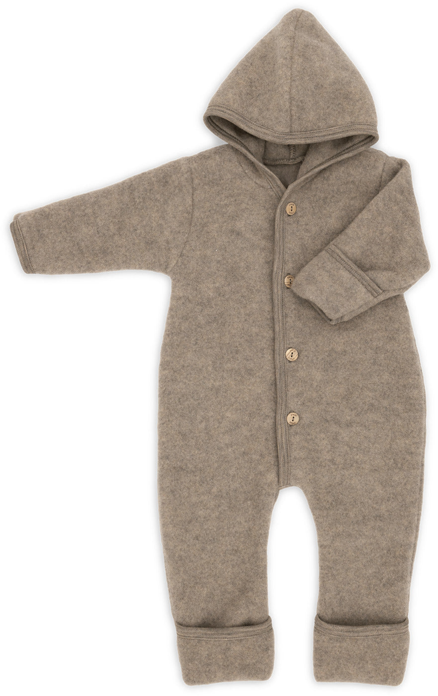 Kombinezon z wełny merino walnut