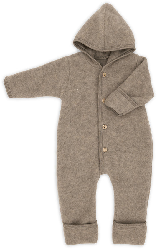 Kombinezon z wełny merino walnut