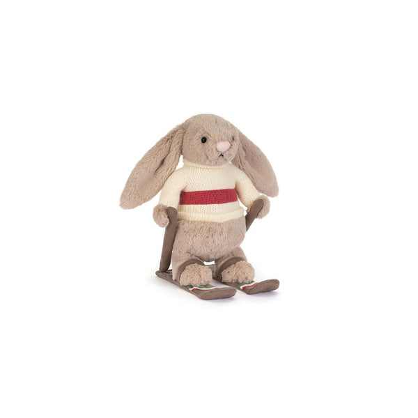 Króliczek beżowy na nartach 20 cm