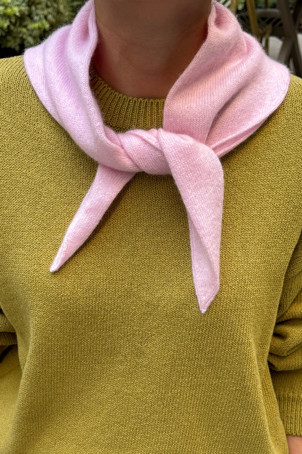 Kaszmirowa bandana baby pink