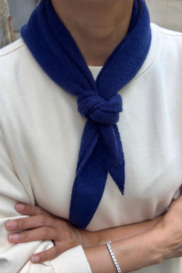 Kaszmirowa bandana navy