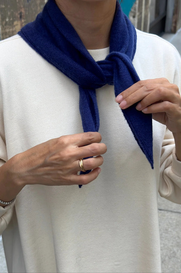 Kaszmirowa bandana navy