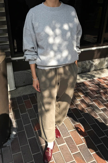 Bluza French Terry Core Sweatshirt melange grey - Le Bon Shoppe