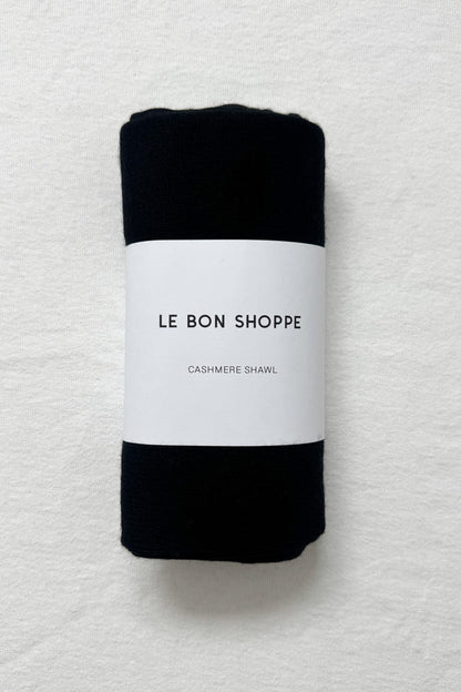 Szal kaszmirowy Cashmere Shawl black - Le Bon Shoppe