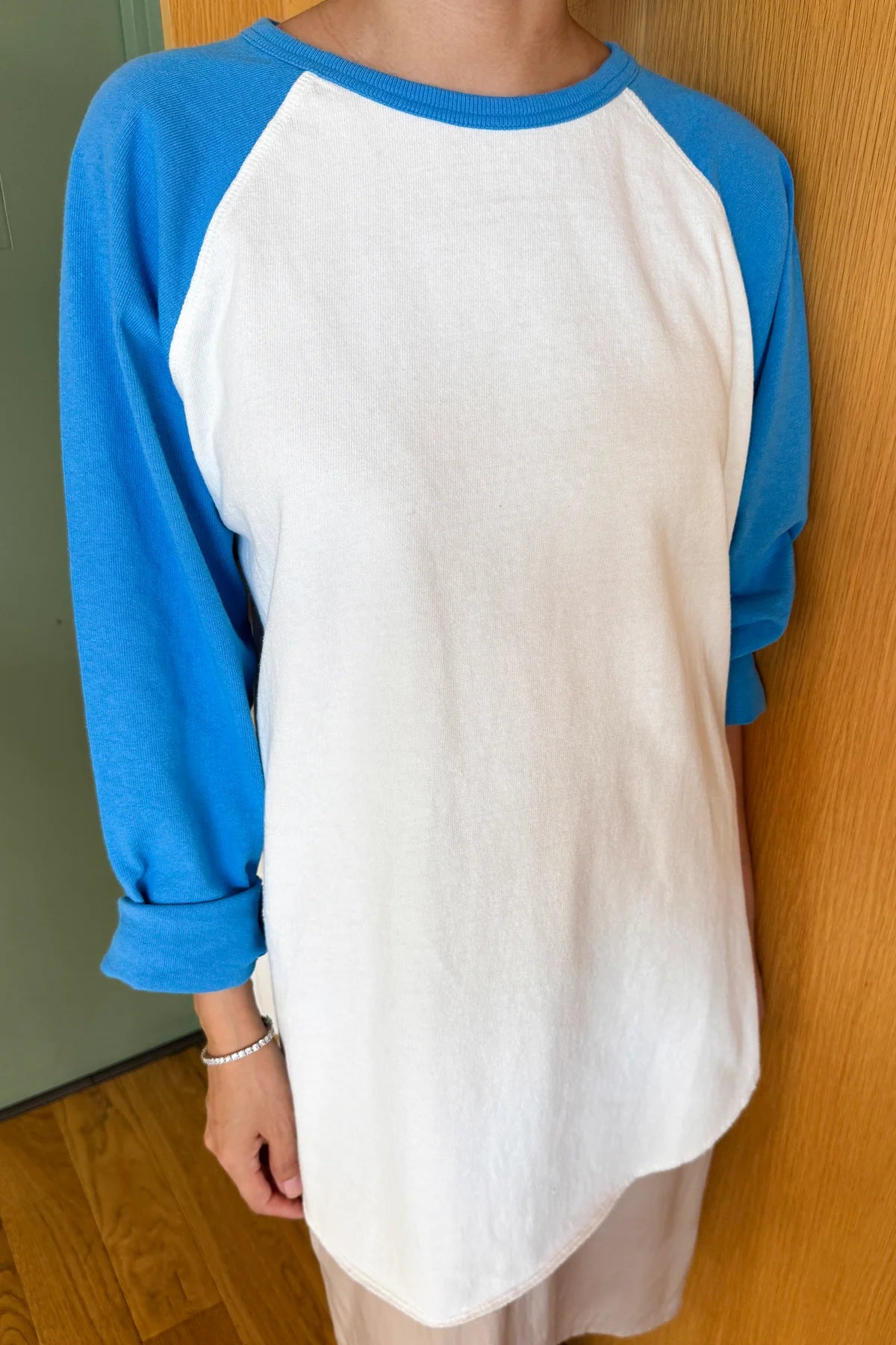Koszulka raglanowa z ciężkiej bawełny Raglan Tee Blue
