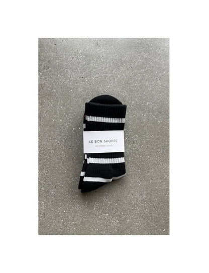 Skarpety Boyfriend Socks black stripe