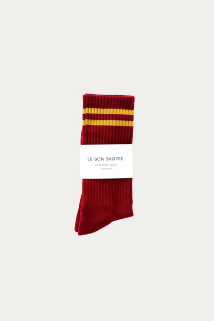 Skarpety Extended Boyfriend Socks OS cardinal