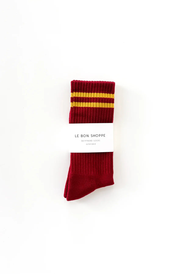 Skarpety Extended Boyfriend Socks OS cardinal