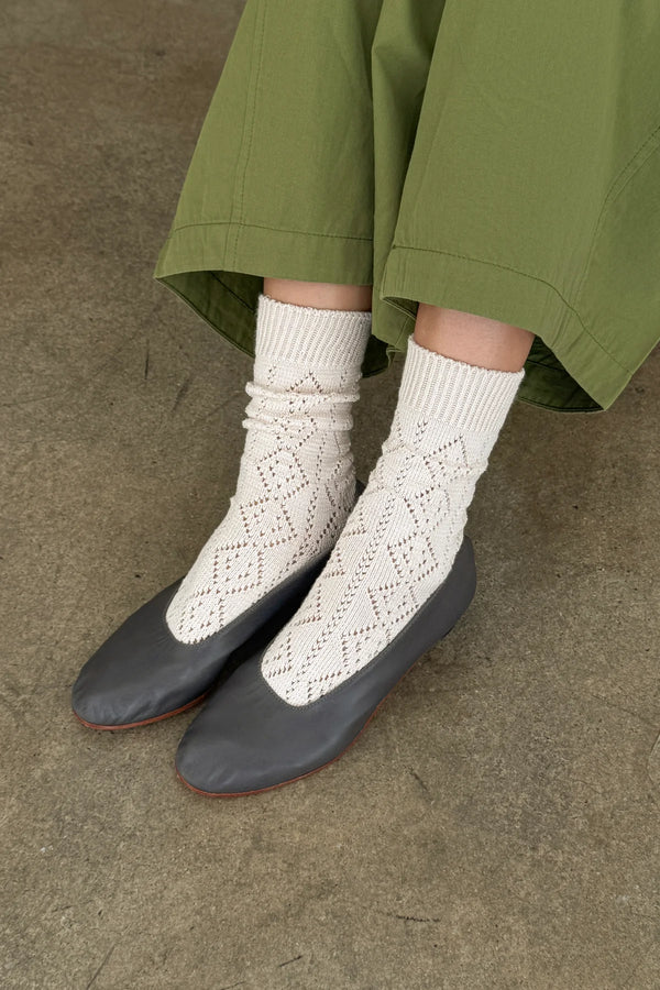 Skarpety Modal Eyelet Oyster