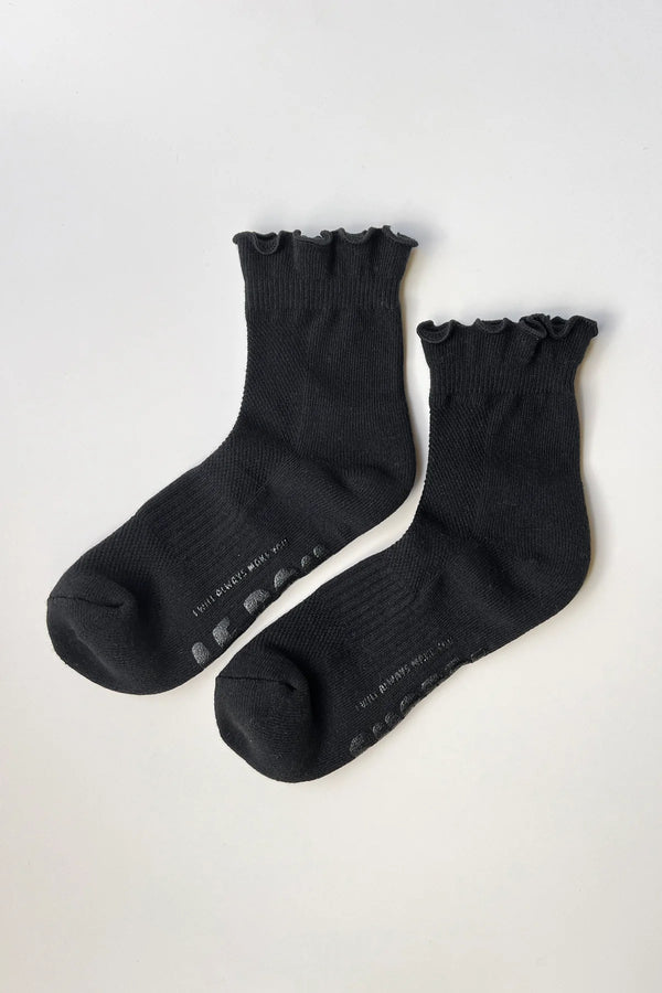 Skarpety Ruffled Hugger Crew Black/Black