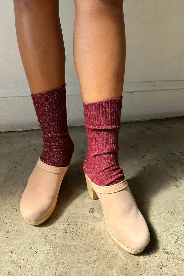 Skarpety Winter Sparkle Socks wine