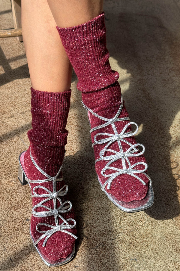 Skarpety Winter Sparkle Socks wine
