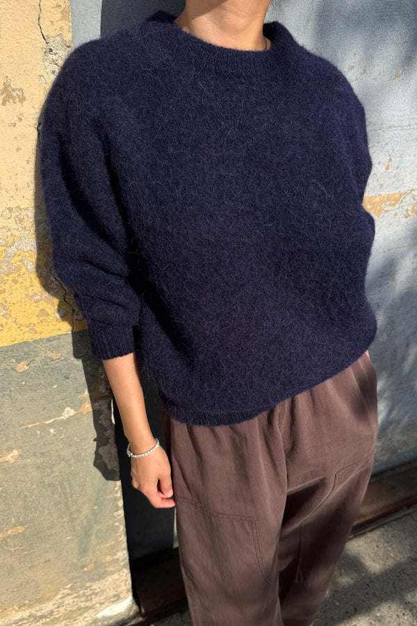 Sweter z alpaki Elio navy