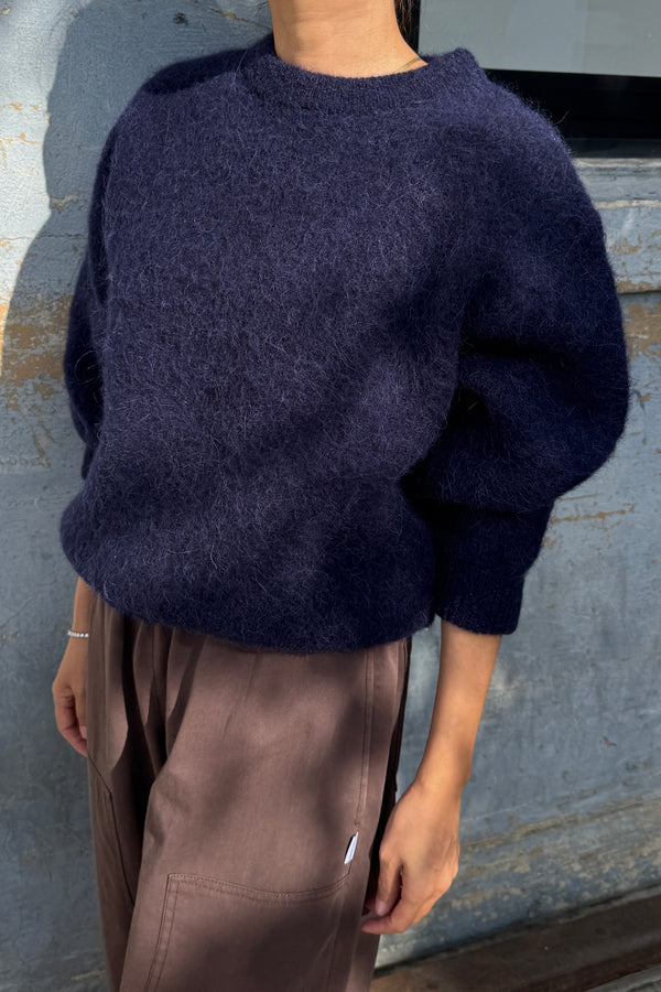 Sweter z alpaki Elio navy