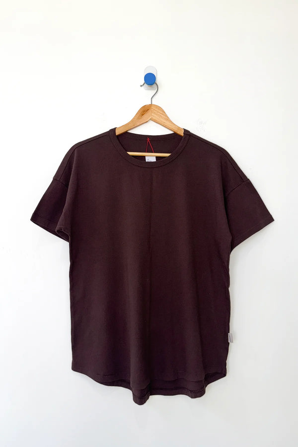Bawełniany T-shirt Her Tee dark cacao