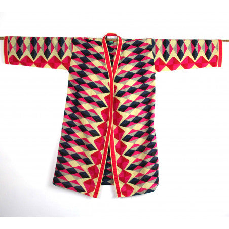 Kimono Trapeze Fuchsia długie