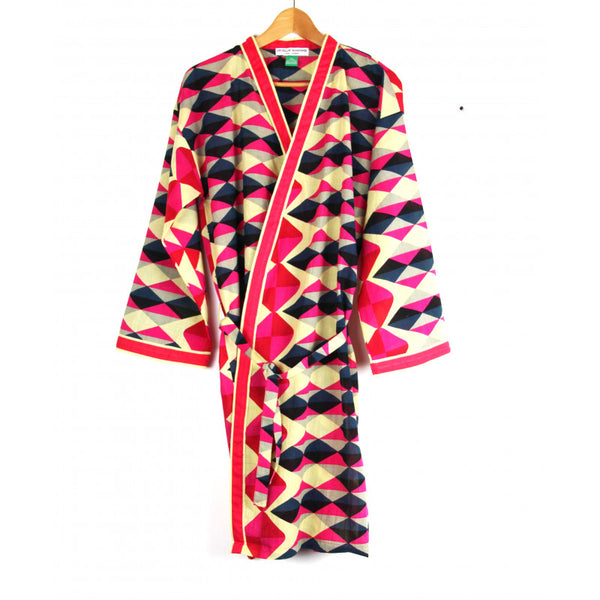 Kimono Trapeze Fuchsia długie