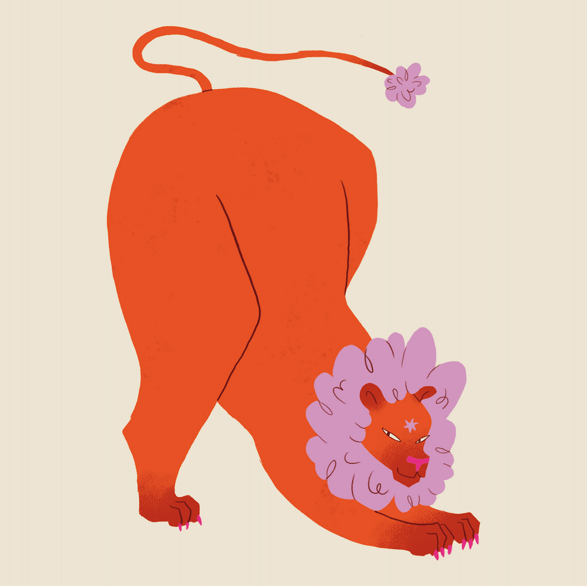 Grafika Zodiak - Lew
