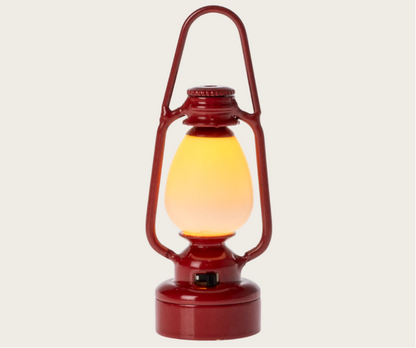 Lampa vintage dla myszek czerwona