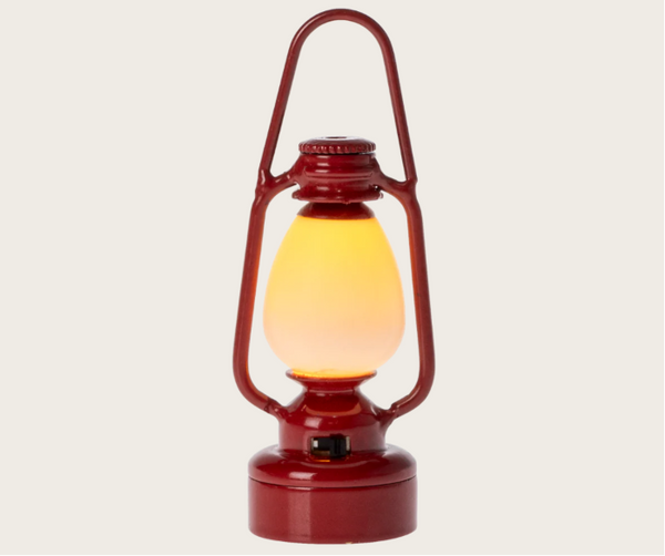 Lampa vintage dla myszek czerwona