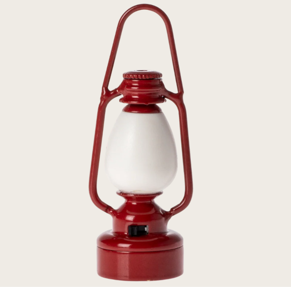 Lampa vintage dla myszek, czerwona