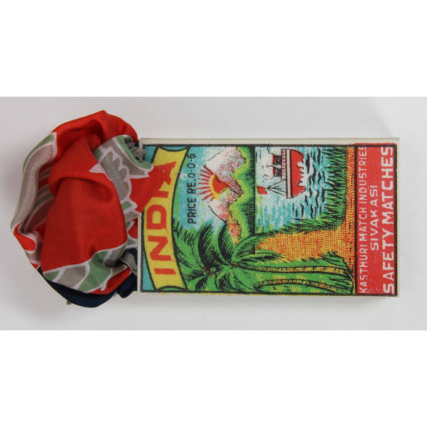 Apaszka jedwabna Agami Marine/Navy mała