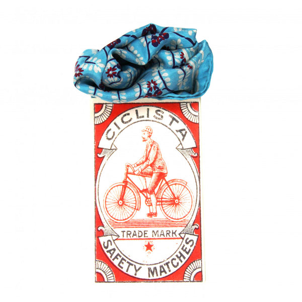 Apaszka jedwabna Albertine Turquoise mała